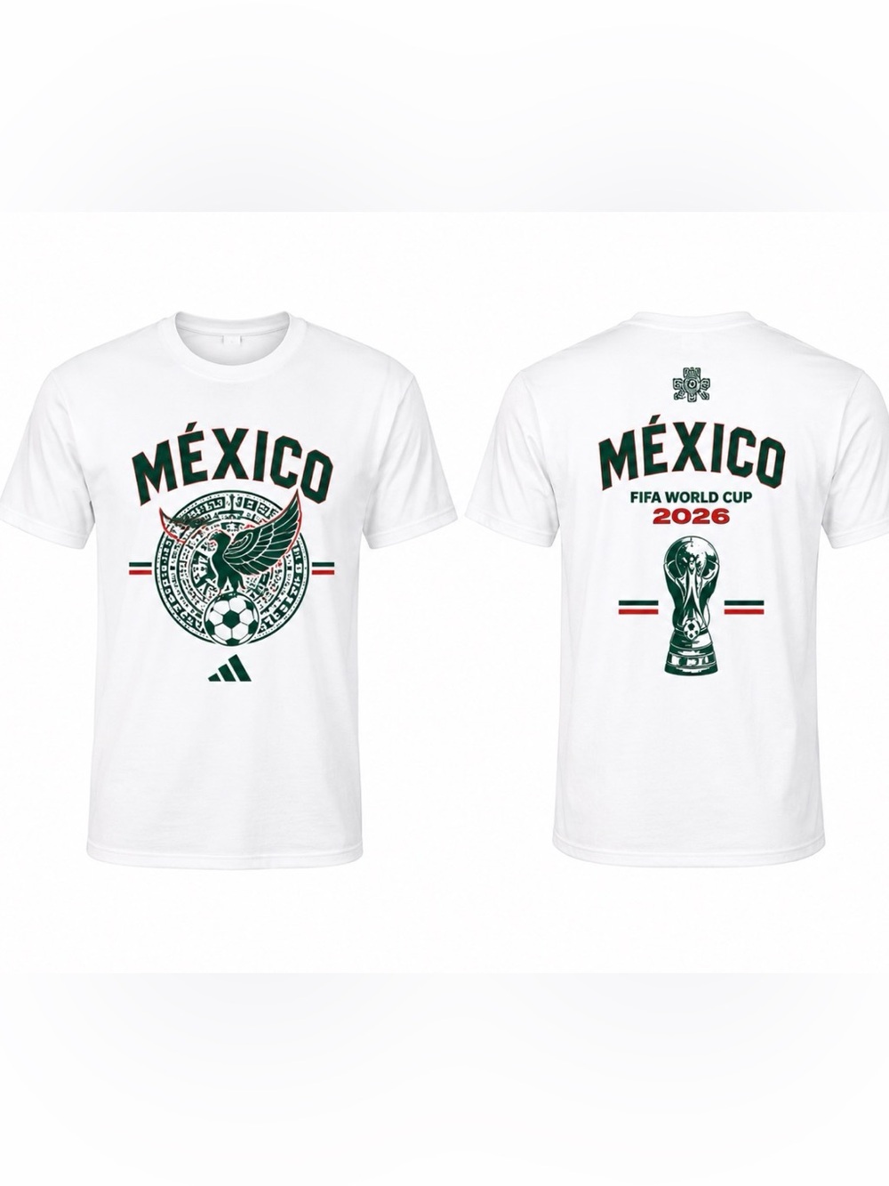México FIFA World Cup 2026 White Graphic Tee